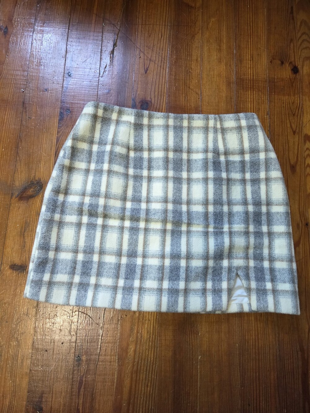Fore Plaid High Waist Mini Skirt